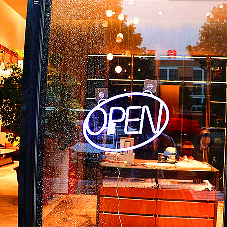 Deco PS OPEN LED Outdoor Hanging Neon Wall Sconce Lamp