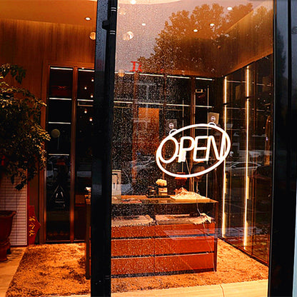 Deco PS OPEN LED Outdoor Hanging Neon Wall Sconce Lamp