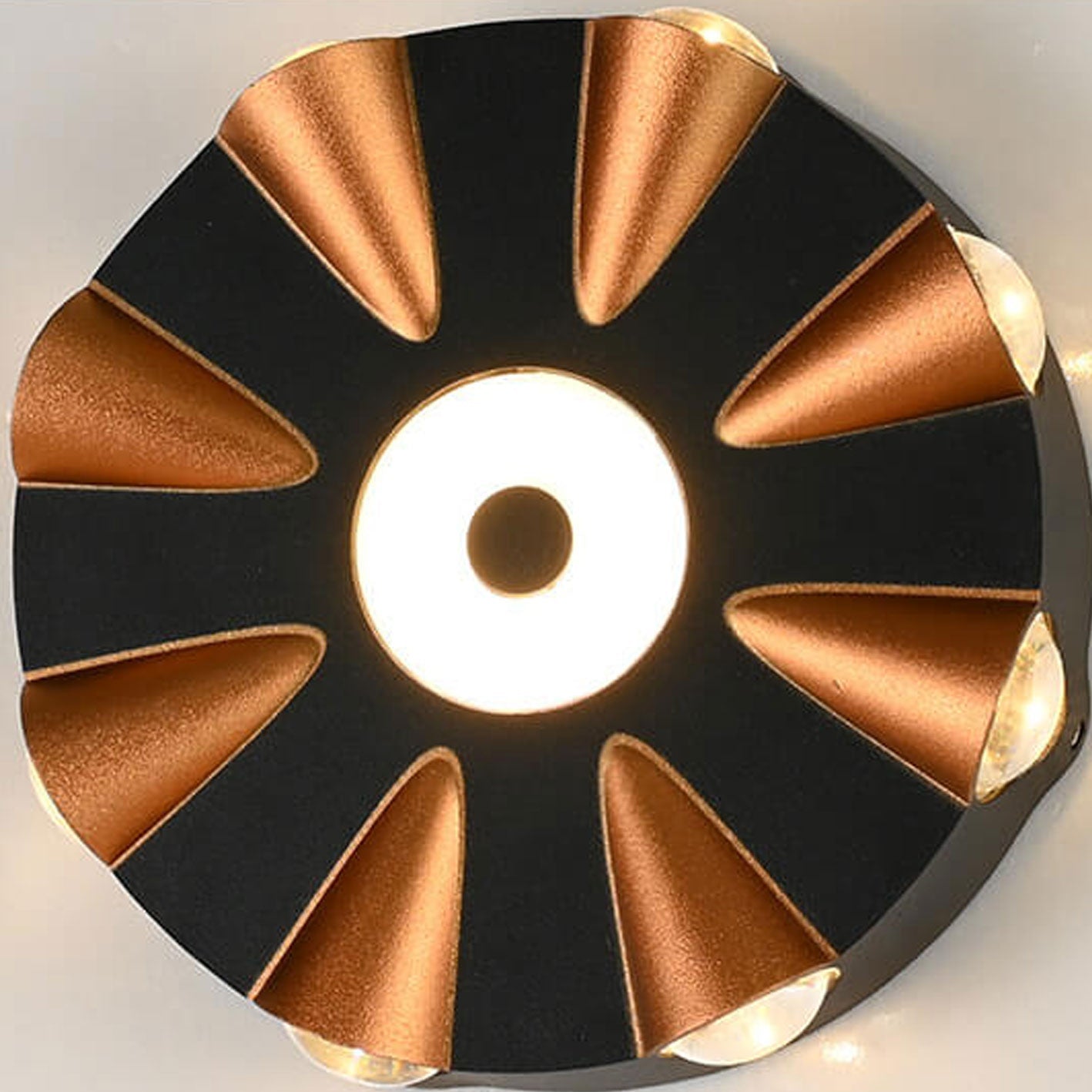 Round Aluminum Outdoor Waterproof LED Wall Sconce Lamp