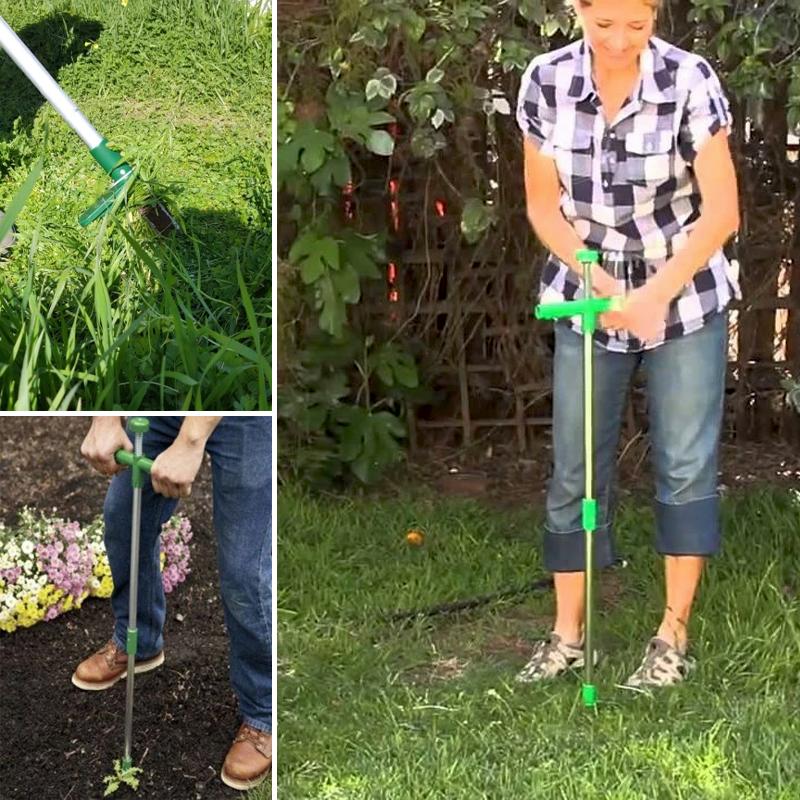 Standing Weed Puller with Foot Pedal & Claws