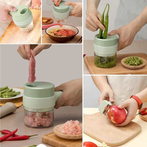4-in-1 Electric Food Cutter and Chopper