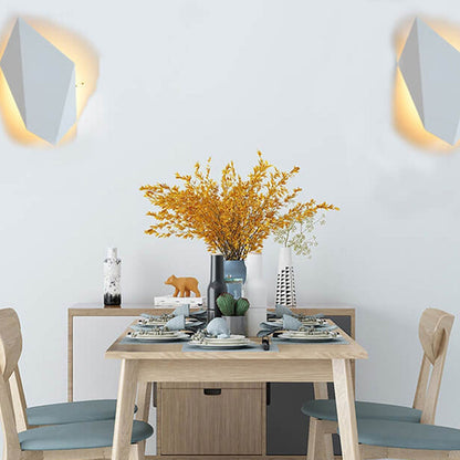 Nordic Iron Geometric Rhombus Design LED Wall Sconce Lamp