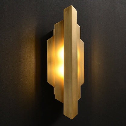 Light Symmetrical Graphic Design 1-Light Wall Sconce Lamp