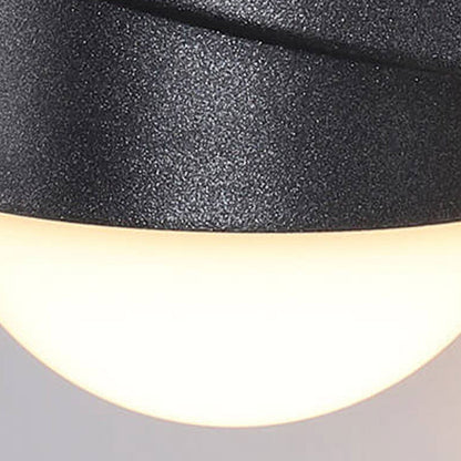 Cylinder Ball LED Outdoor Waterproof Patio Wall Sconce Lamp