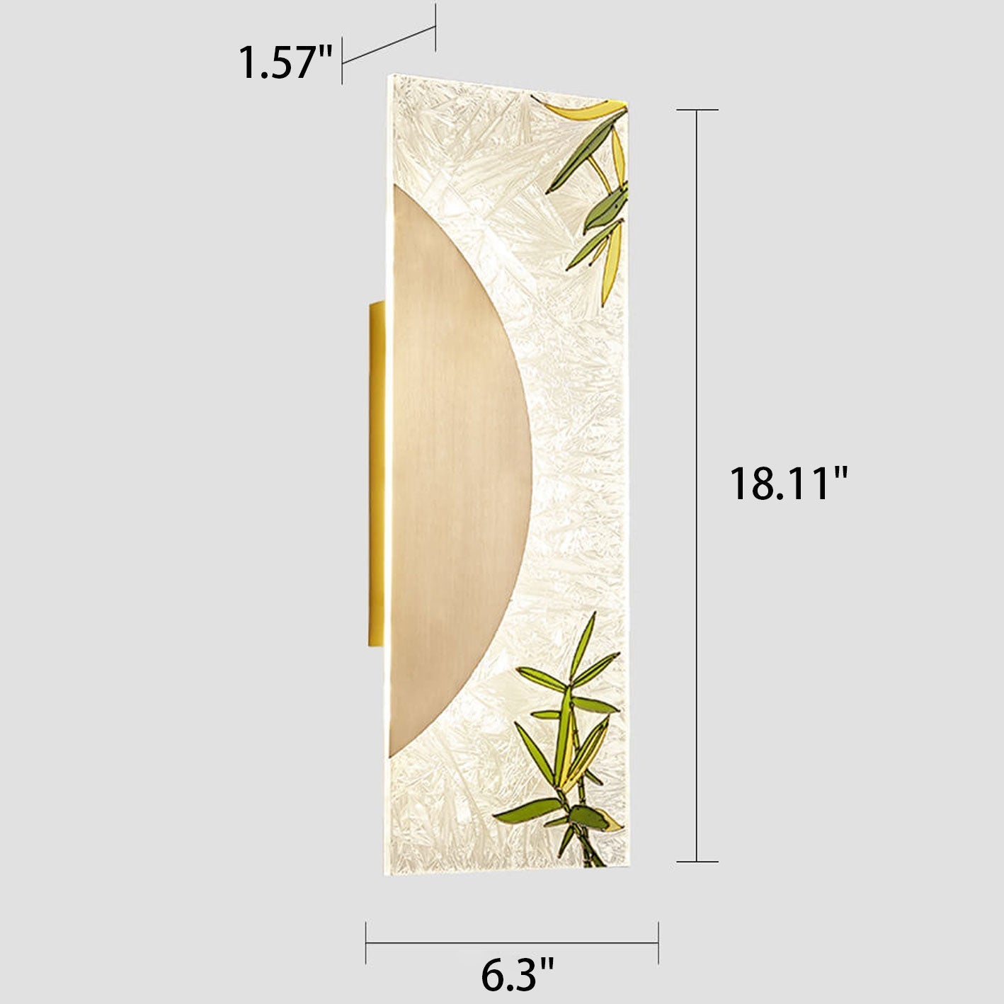 New Copper Ultra Thin Mural Design LED Wall Sconce Lamp