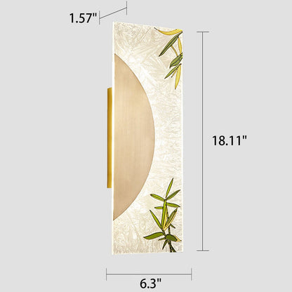 New Copper Ultra Thin Mural Design LED Wall Sconce Lamp