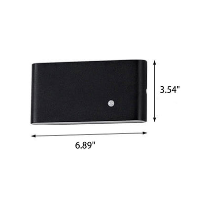 Human Rechargeable Magnetic LED Outdoor Wall Sconce Lamp