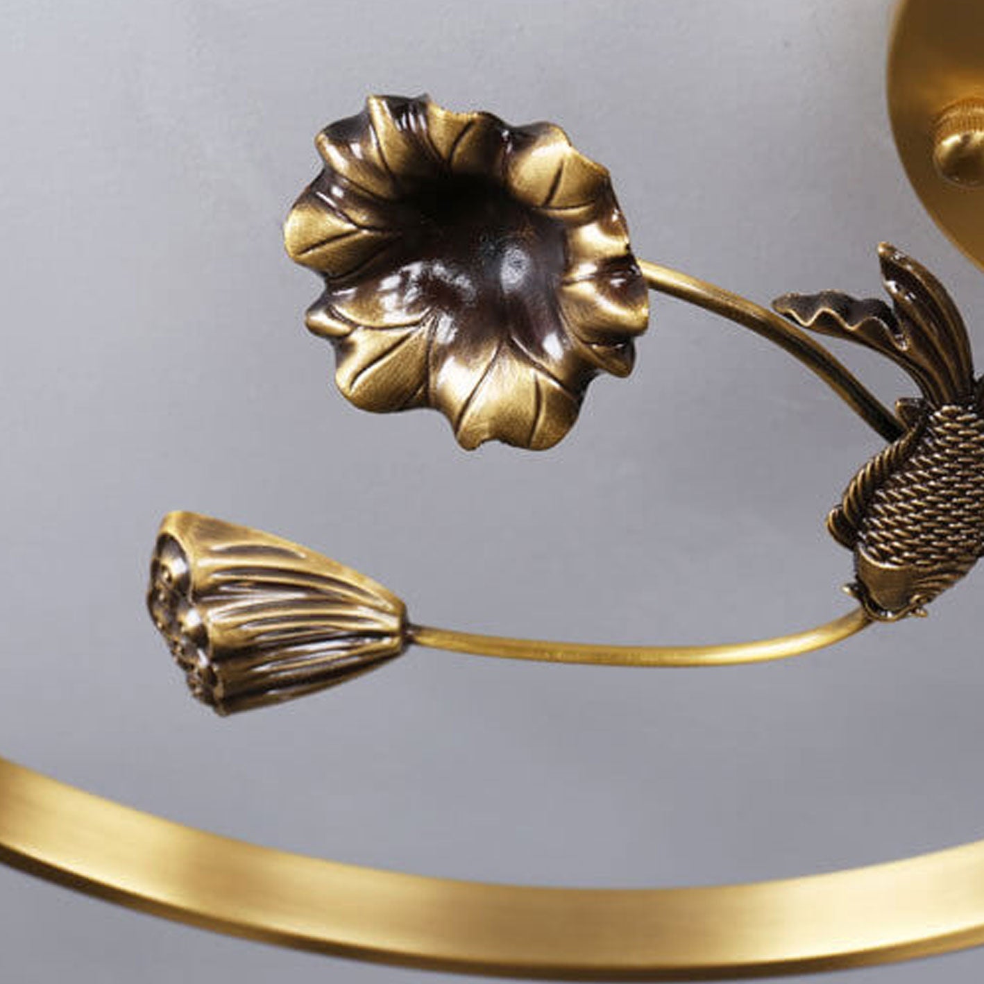 Chinese Lotus Pond Landscape Design LED Wall Sconce Lamp