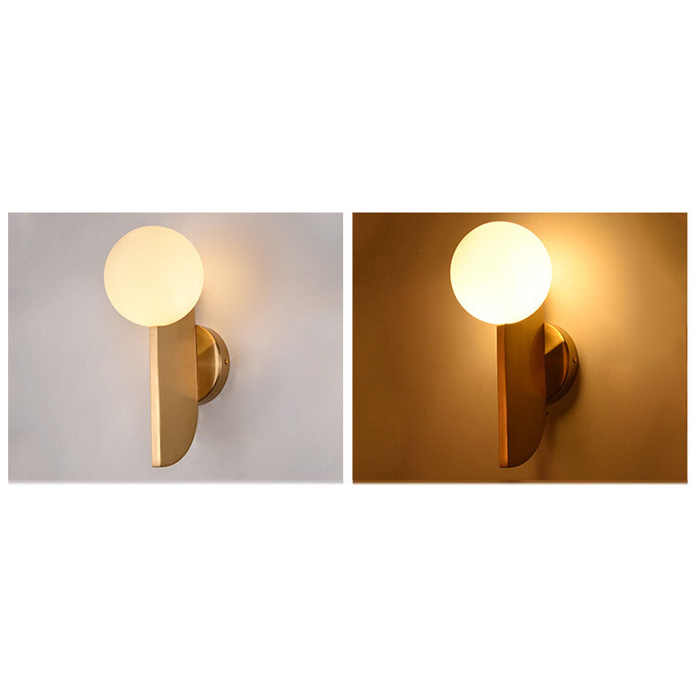 Nordic Simple Ball Lamp Shade 1-Light Wall Sconce Lamp