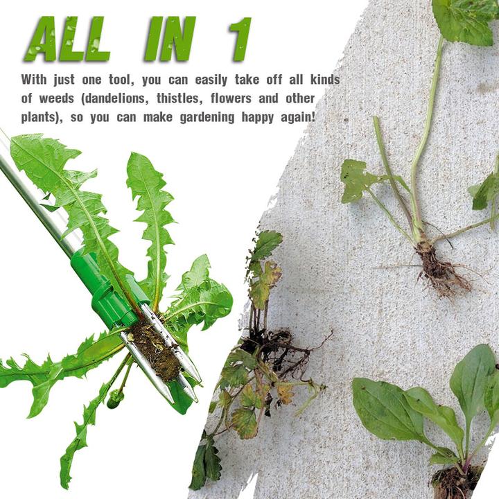 Standing Weed Puller with Foot Pedal & Claws