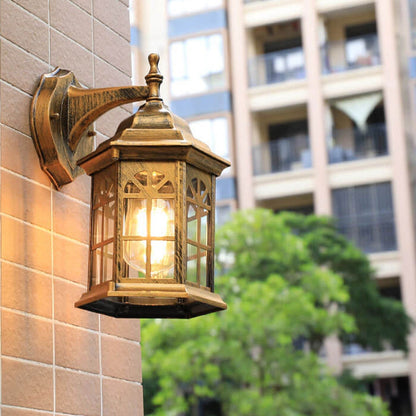 Waterproof Pavilion Design 1-Light Outdoor Wall Sconce Lamp