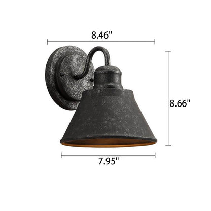Hardware Shade Outdoor Waterproof 1-Light Wall Sconce Lamp
