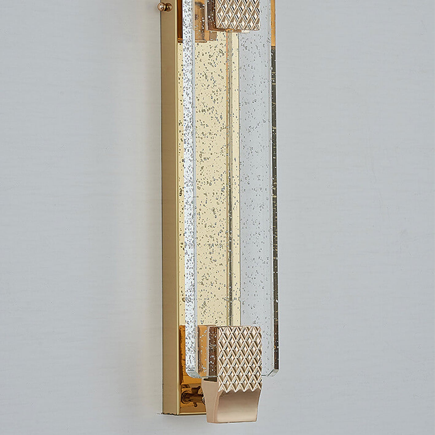 Luxury Bubble Crystal Square Alloy LED Wall Sconce Lamp