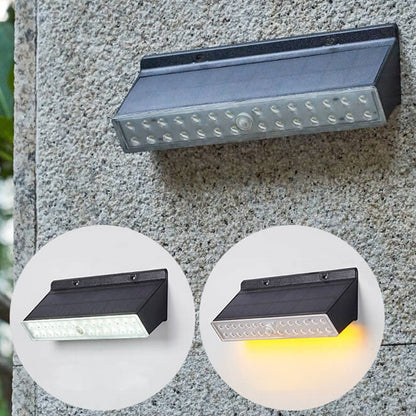 Solar Square LED Outdoor Waterproof Wall Sconce Lamp