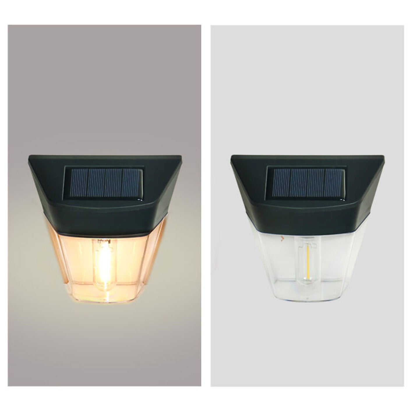 Solar Trapezoid Outdoor Waterproof LED Wall Sconce Lamp