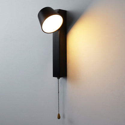 Wrought Iron Acrylic Pull Wire Switch LED Wall Sconce Lamp