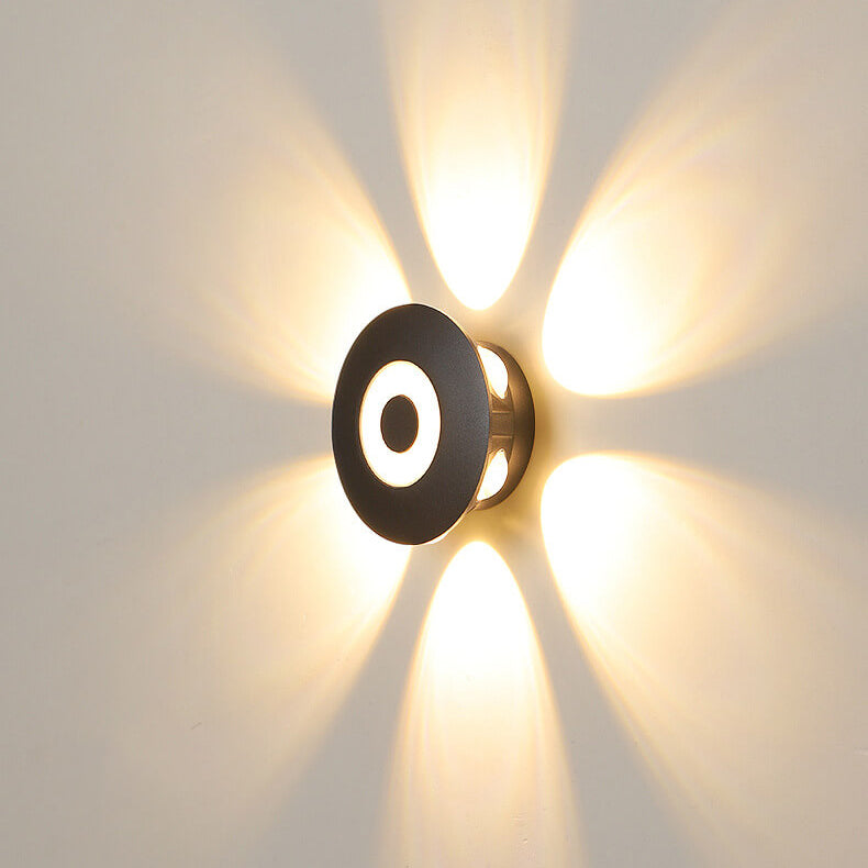 Aluminum Flower Row Lighting Effect LED Wall Sconce Lamp