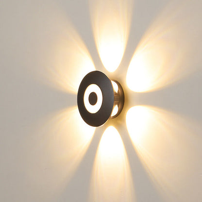 Aluminum Flower Row Lighting Effect LED Wall Sconce Lamp