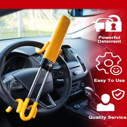 Steering Wheel Lock with Four-Hook Grip