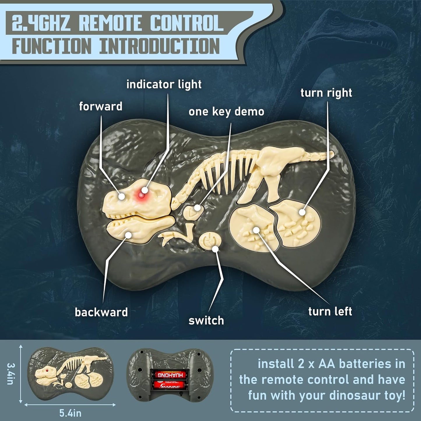 Remote Control Dinosaur Toy