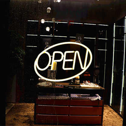 Deco PS OPEN LED Outdoor Hanging Neon Wall Sconce Lamp