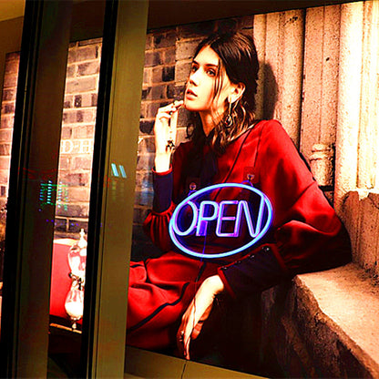 Deco PS OPEN LED Outdoor Hanging Neon Wall Sconce Lamp