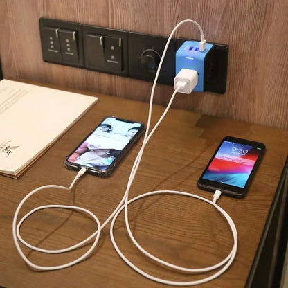 Universal Travel Adapter with 4 Plug Types