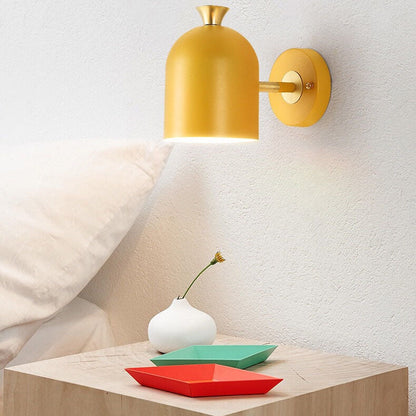 Macaron Metal Cylinder Shade 1-Light Wall Sconce Lamps