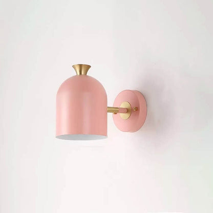 Macaron Metal Cylinder Shade 1-Light Wall Sconce Lamps