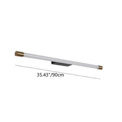 Vanity Thin Tube Aluminum PC LED Wall Sconce Lamp
