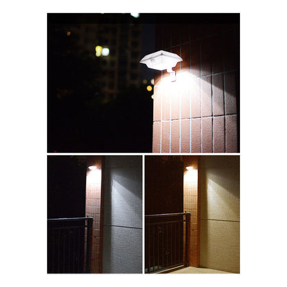 Solar Shape Design Fence Light LED Outdoor Wall Sconce Lamp