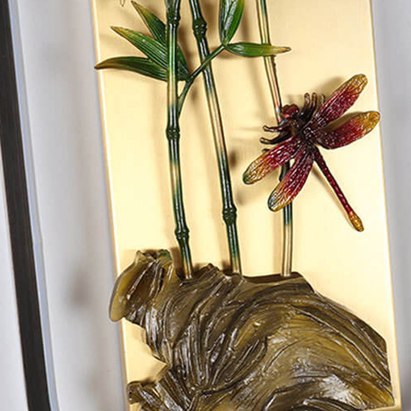 Modern Chinese Enamel Mural Design LED Wall Sconce Lamp