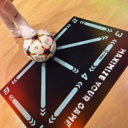 Soccer Dribbling Training Mat with Grip Socks