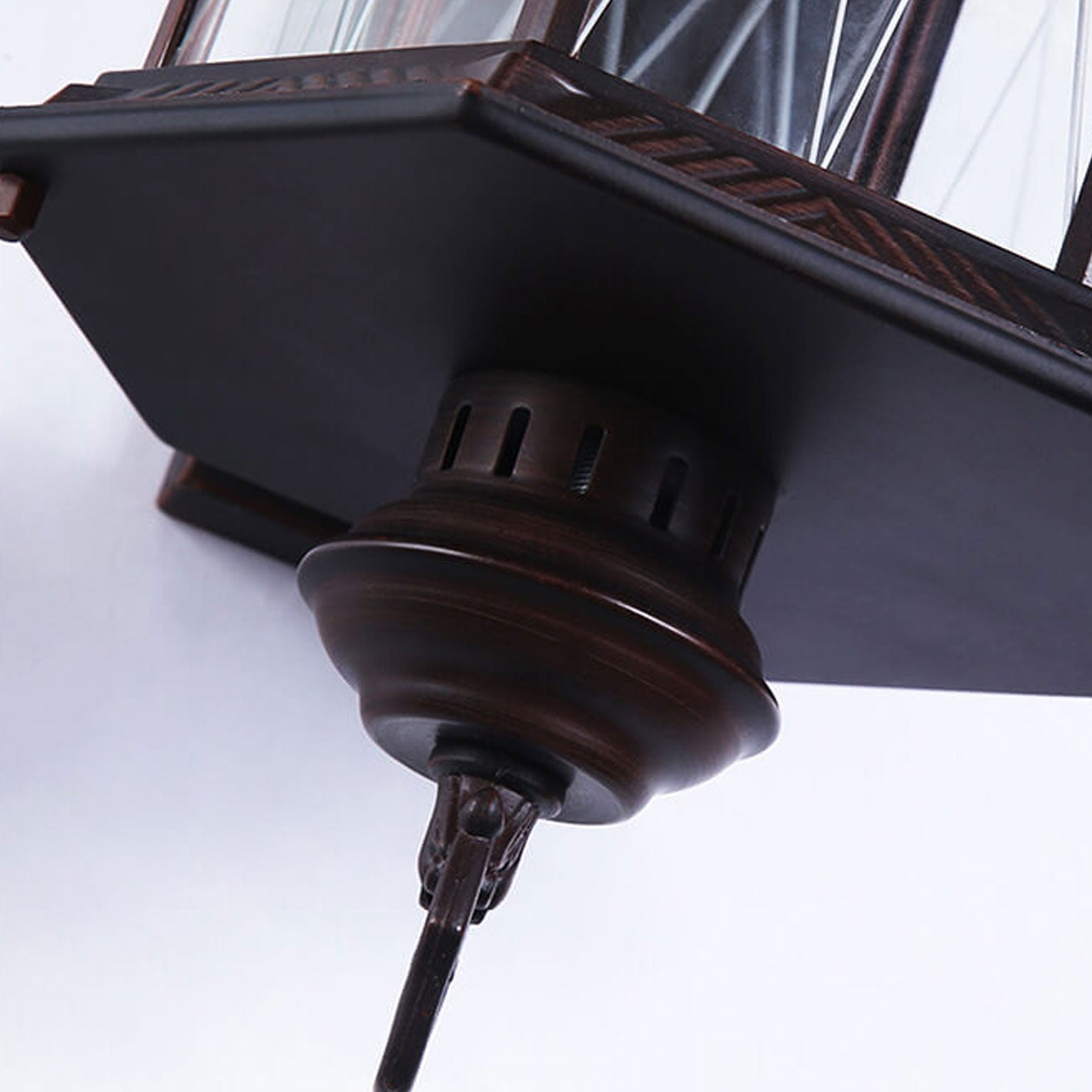 Wrought Iron Outdoor Waterproof 1-Light Wall Sconce Lamp