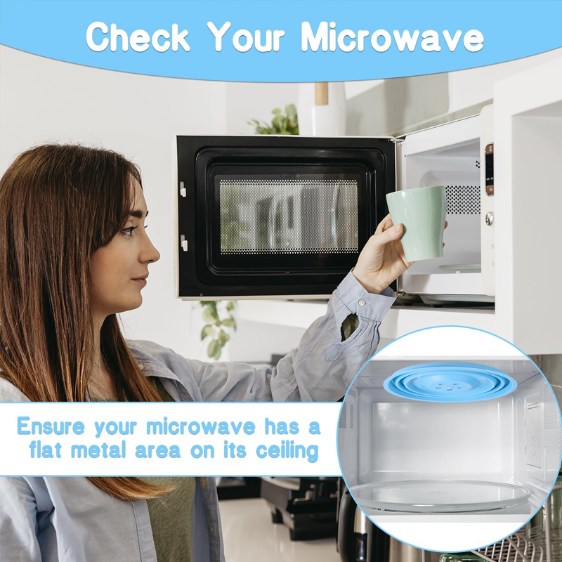 Collapsible Silicone Microwave Cover with Vents