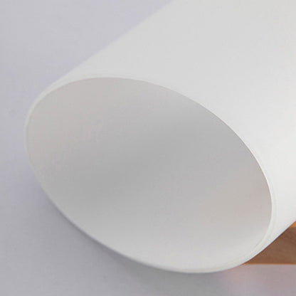 Nordic Minimalist Solid Wood Glass 1-Light Wall Sconce Lamp
