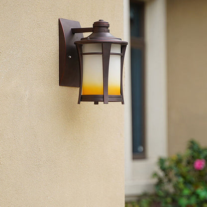 Wrought Iron Outdoor Waterproof 1-Light Wall Sconce Lamp