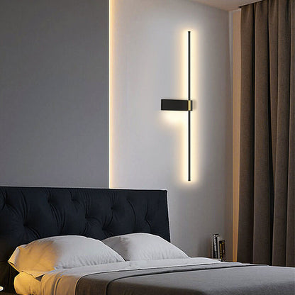 Minimalist Long Line Iron Acrylic LED Wall Sconce Lamp