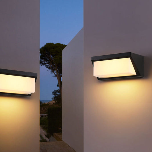 Solar Geometry Outdoor Waterproof LED Wall Sconce Lamp