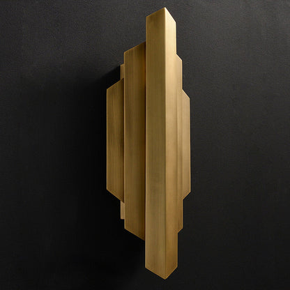 Light Symmetrical Graphic Design 1-Light Wall Sconce Lamp