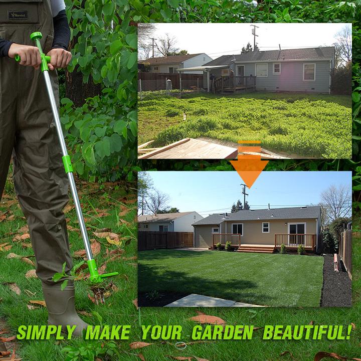 Standing Weed Puller with Foot Pedal & Claws