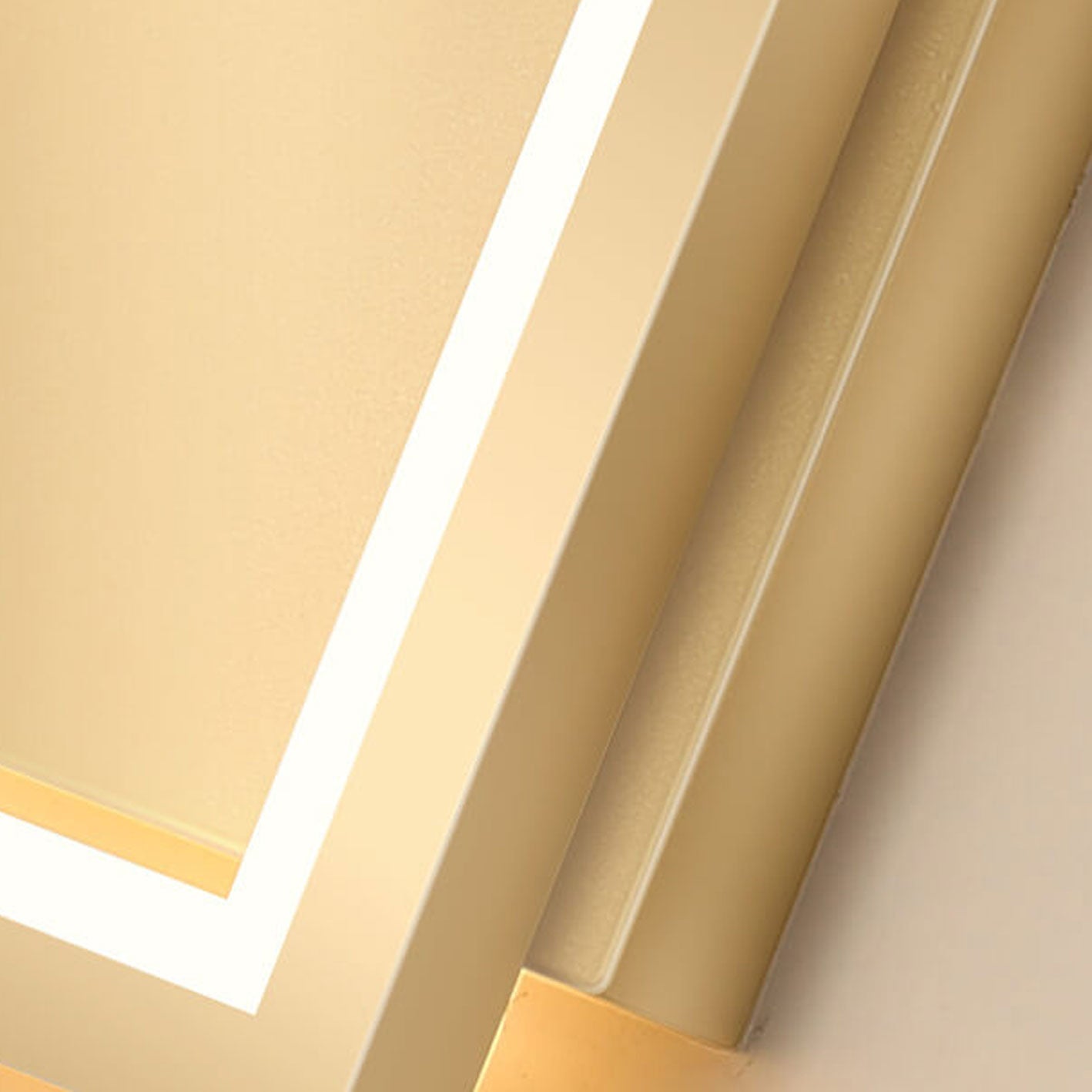 Light Rectangular Hollow Ring Design LED Wall Sconce Lamp