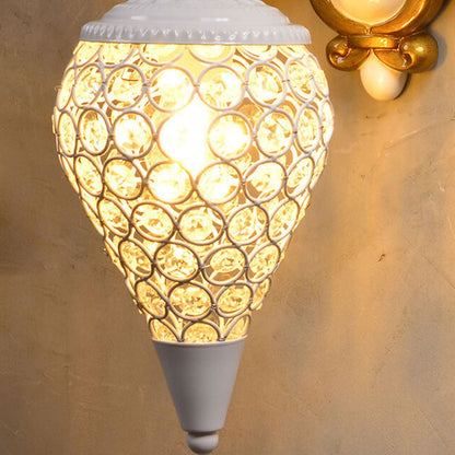 European Resin Horse Head Lantern 1-Light Wall Sconce Lamp