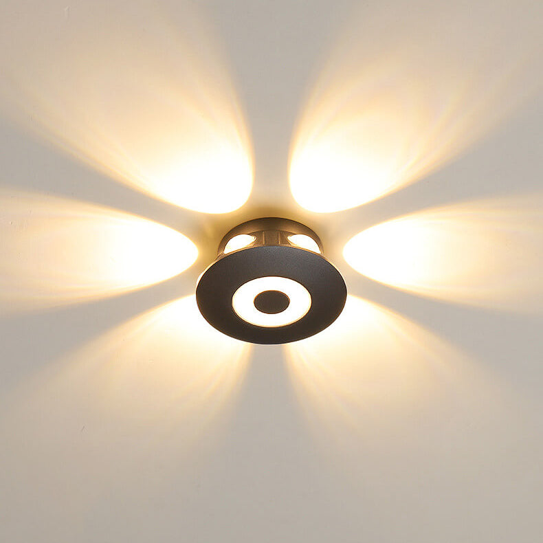 Aluminum Flower Row Lighting Effect LED Wall Sconce Lamp