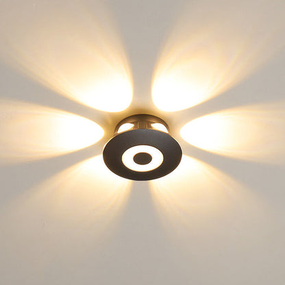 Aluminum Flower Row Lighting Effect LED Wall Sconce Lamp