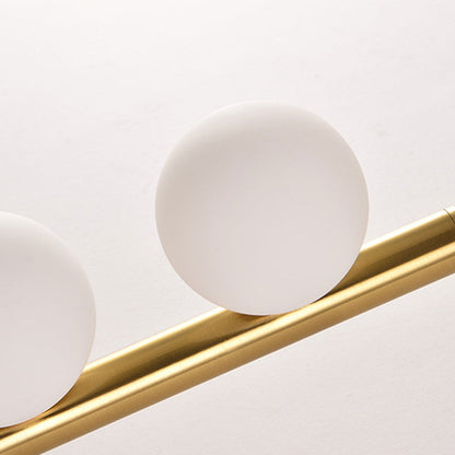 Light Luxury Iron Glass Round 3-Light Wall Sconce Lamp
