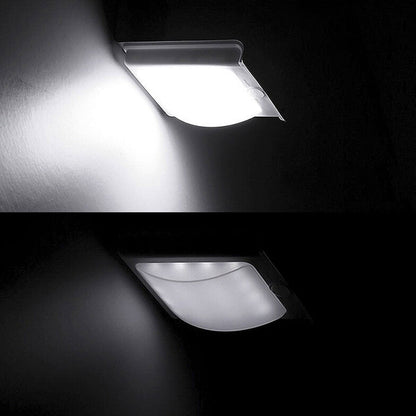 Solar Rectangular Body Sensing LED Outdoor Wall Sconce Lamp