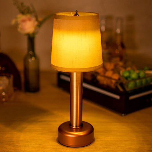 Vintage Linen Iron Table Lamp