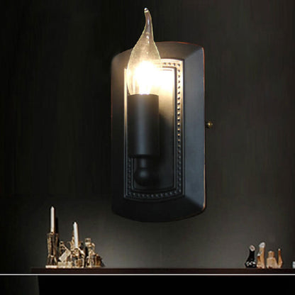 Retro Iron Square Box Design 1-Light Wall Sconce Lamp