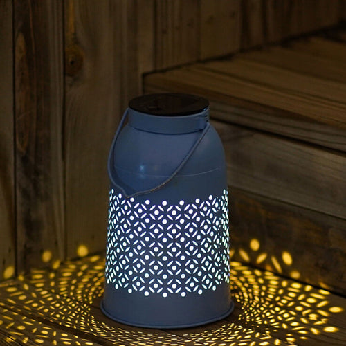 Solar Design Hollow Pattern LED Outdoor Decorative Light